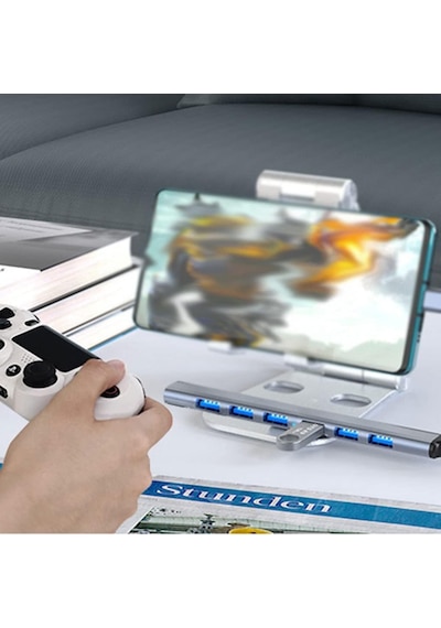 Coverzone Type-c Usb 3.0 7 Portlu Hub Otg Çoğaltıcı Pc Telefon Bilgisayar Uyumlu Veri Aktarımı Mouse Klavye Bağlantısı Ads303c
