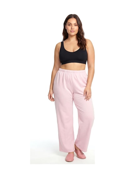 Akbeniz Kadın Pudra Pembe Büyük Beden Cepli Pijama Altı