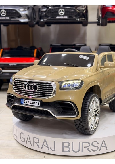Audi Akülü Araba 0-6 Yaş Özel Plaka Hediye Bej