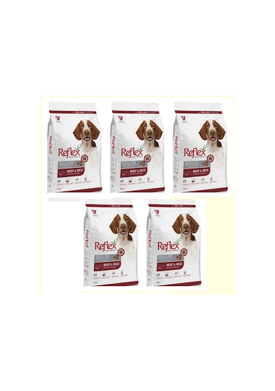 Reflex Beef Biftekli Yetişkin Köpek Mamasi 5 x 3 KG
