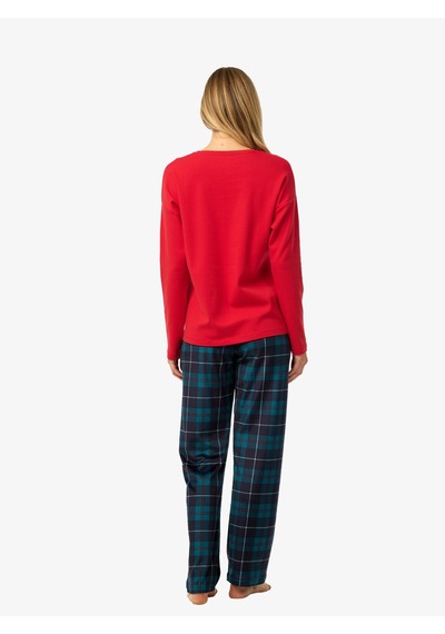 Blackspade Kadın Polar Pijama Takımı 52257 - Kırmızı