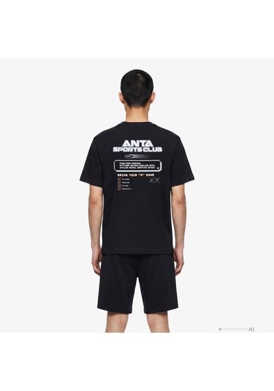 Anta Bring You "a" Game Erkek Siyah T-shirt 852628103 2800282