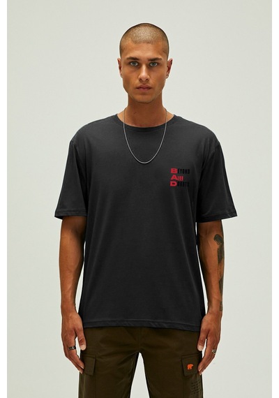 Bad Bear Beyond Erkek Siyah Tshirt Night Siyah