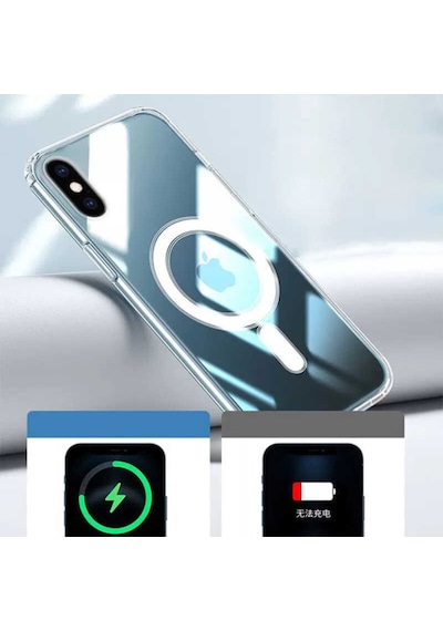 Apple Uyumlu iPhone XS Max 6.5 Kilif Wireless Sarj Destekli Manyetik Kap 559588942