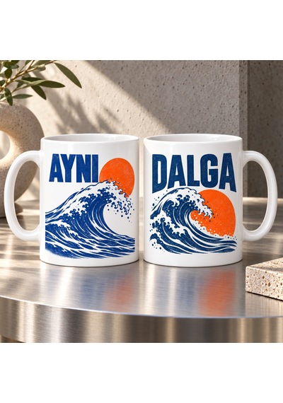 Mmb-trade Aynı Dalga 2'li Porselen Kupa Seti - Model 691 Mmbz