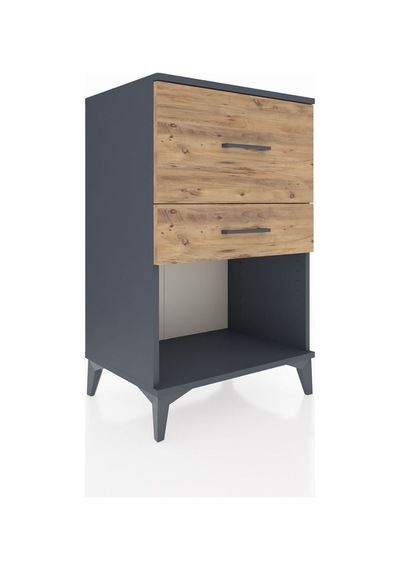 Hyperion Komodin 2 Çekmeceli 60x44x96 Antrasit-çam Antrasit