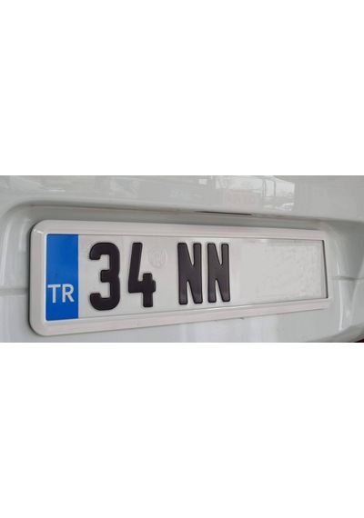 Yeni Model Beyaz Plakalık 2Adet Beyaz Çerçeveli Plaka Kabı 298802255
