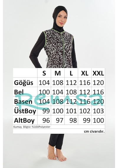 Tam Kapalı Tesettür Mayo 2305 Siyah Siyah02 Siyah