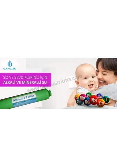 Alkalin Filtre Su Arıtma Cihazı Arıtıcı Filtresi Ph 8.5