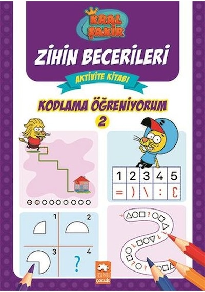 Kodlama Öğreniyorum 2 - Kral Şakir Zihin Becerileri Aktivite Kitabı - Varol Yaşaroğlu - Eksik Parça