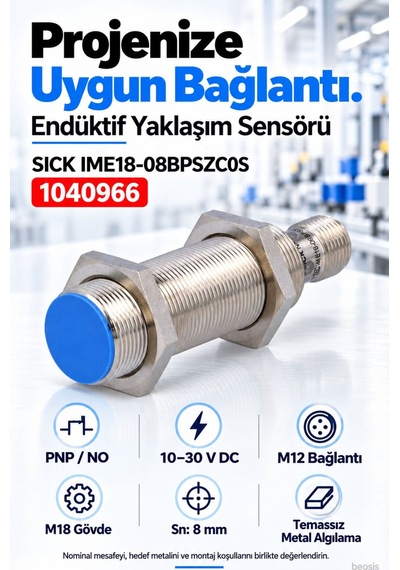 Sıck Ime18-08bpszc0s Endüktif Yaklaşım Sensörü 1040966