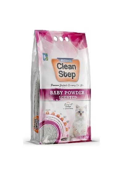 Jadawa Clean Step Aktif Karbonlu Bebek Pudralı İnce Topaklaşan Bentonit Kedi Kumu 5 L