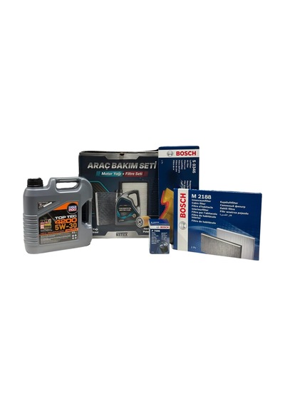 Premium Bakım Seti Fiat Linea 1248cc Dizel 95ps Model Yılı 2012-2016 Liqui Moly Top Tec 4200 5w30 Motor Yağı, Bo