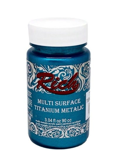 Rich Multi Surface Titanium Metalik Boya 90 Cc. 2572 Turkuaz Renk