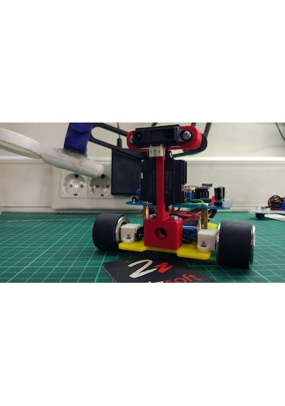 Labirent Çözen Projesi İçin Sharp 2Y0A21 Sensör Tutucu 3D Baskı