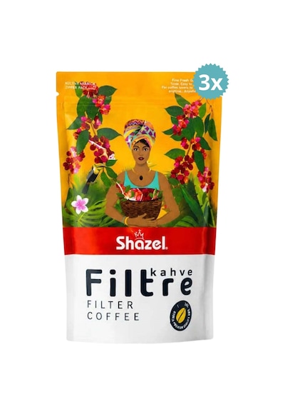 Shazel Özel Harman 250 Gr Öğütülmüş Filtre Kahve X 3 Paket