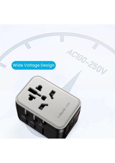 Momax UA11W 1 World 20 W 3 Port + AC Şarj Adaptörü Beyaz