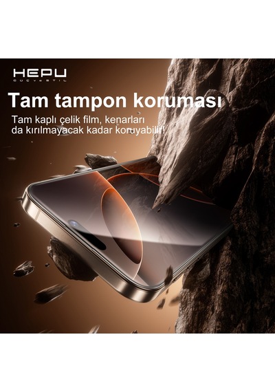 HEPU TITAN HD Clear Cam Ekran Koruyucu – iPhone 13 / 13 Pro / 14 / 16e Uyumlu