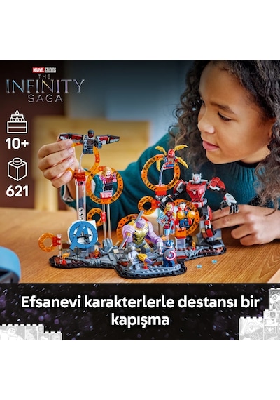 LEGO® ǀ Marvel Avengers: Endgame Son Savaş 76323 - 10 Yaş ve Üzeri Çocuklar için Süper Kahraman Minifigürü İçeren Oyuncak Yapım Seti (621P)