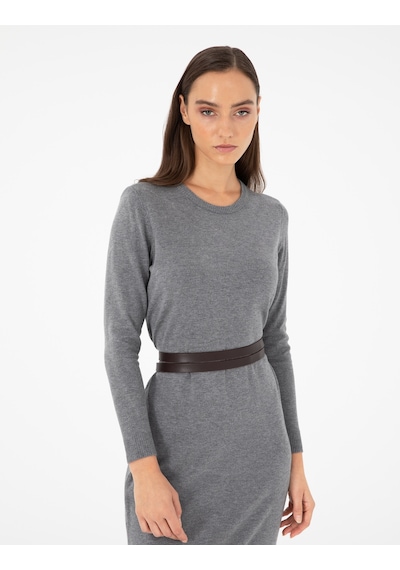 Pierre Cardin Kadın Antrasit Elbise Triko 50296580-vr006 Antrasit