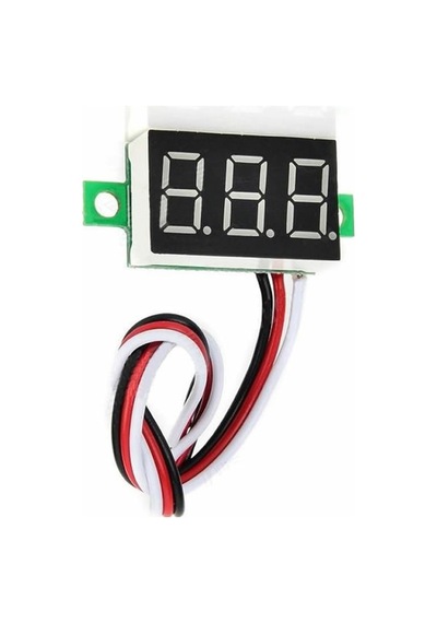 0.36 Inch Dc 4,2v-30v Dijital Voltmetre Kırmızı 3 Telli 0.36 Dc 0-30v Voltaj Besleme Güç Kaynağı