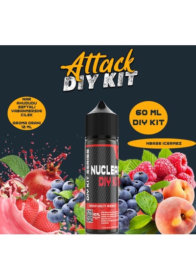 Nuclear 60 Ml Dıy Kit Attack Gıda Aroma 12 Ml Aroma İçerir