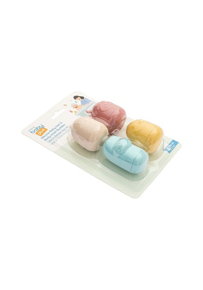 Baby Plus Oyuncaklı Yumuşak Silikon Bebek Saç Ve Vücut Yıkama Arkadaşları 4'lü