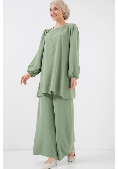 Bigdart Ayrobin Tunik Pantolon Alt Üst Takım 6712 - Çağla