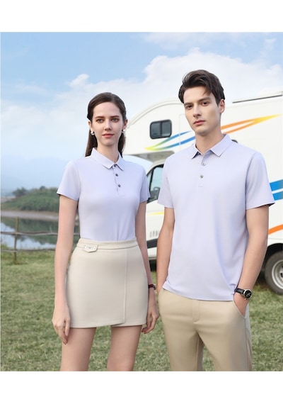 New Performance Premium Polo T-shirt 67.1% Nylon 22.0% Pamuk 10.9% Spandex Mor