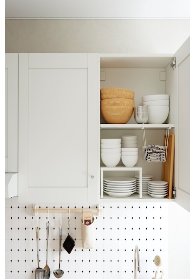 Ikea Beyaz Dayanıklı Mutfak Dolabı 120x75 Cm Dekoratif Beyaz