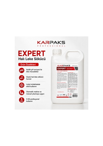 Expert Profesyonel Halı Leke Sökücü 5 Kg Güçlü Lokal Leke Temizleyici