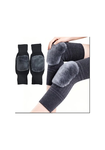 Yıwu Termal Polar Dizlik - Çekmeli Kışlık Bacak Isıtıcıları, Peluş Astarlı,ev&dış Mekan Kullanım Xl