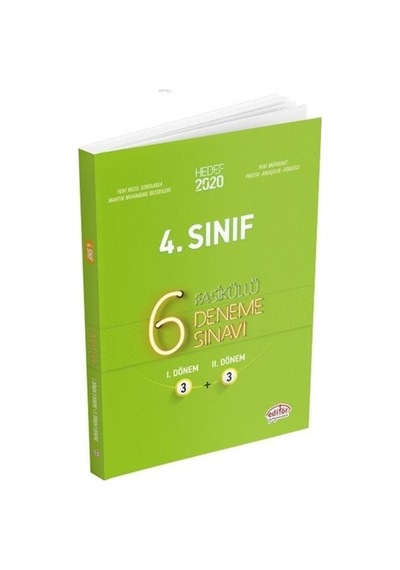 Hedef 2020 4.Sınıf 6 Fasiküllü Deneme Sınavı 3+3 -  Editör