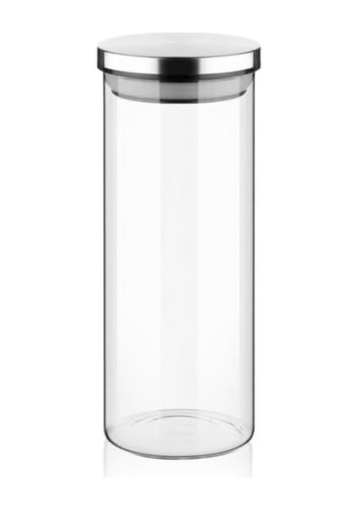 1000ml Vakumlu Metal Kapaklı Borosilikat Cam Kavanoz 8.5cm 20cm 1 Adet Çok Renkli