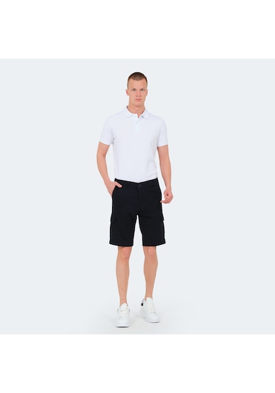 Slazenger EARNINGS Erkek Cepli Kargo Lacivert Şort