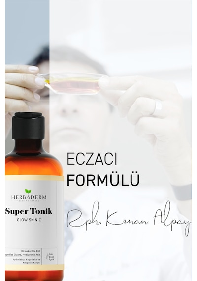 Herbaderm Glow Skin C Aydınlatıcı Leke Ve   Super Tonik 250 Ml