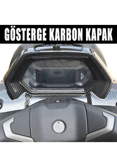 Nmax Techmax 125/155 2025-2026 Kilometre Çerçeve Aksesuar Karbon Kapak Karbon