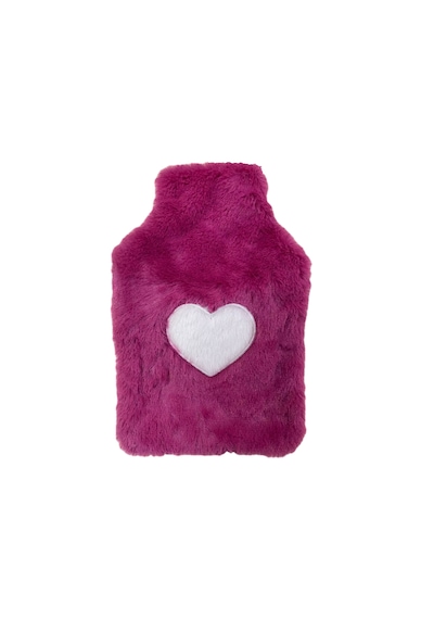 Kalpli Sıcak Su Torbası Peluş Pembe 750 ML
