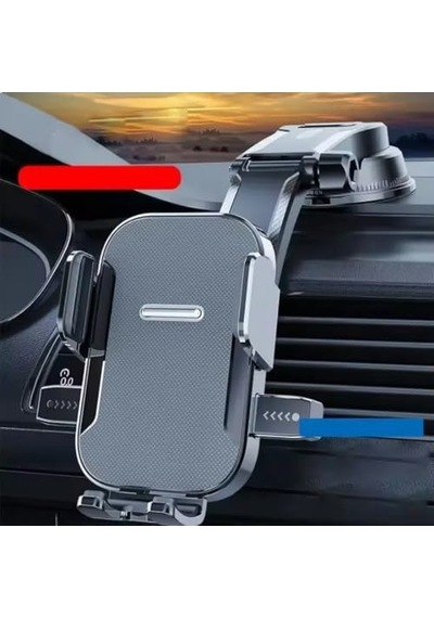 360 Dönebilen Araç Telefon Tutucu Hızlı Kilit Güçlü Tutuculuk Ltp-01