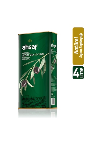 Ahsaf Natürel Sızma Zeytinyağı 4 L