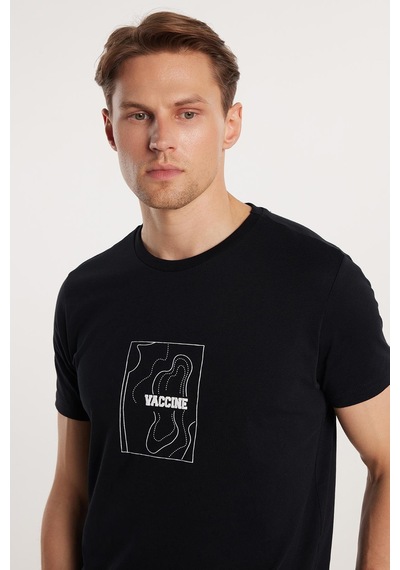 Tudors Erkek Slim Fit Dar Kesim %100 Pamuk Yumuşak Dokulu Baskılı Siyah Bisiklet Yaka Tişört-33133 Siyah Tudors Erkek Slim Fit Dar Kesim %100 Pamuk Yumuşak Dokulu Baskılı Siyah Bisiklet Yaka Tişört-33133 Siyah