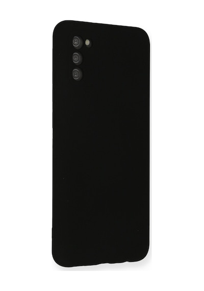 Samsung Galaxy A03s Uyumlu Kılıf Nano İçi Kadife Silikon - Siyah