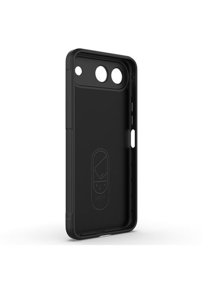 Tecno Spark 40 5g Kılıf Darbe Emici Esnek Tpu Oyuklu Arka Yüzey Tasarımlı Zore Etnik Silikon Kapak Siyah