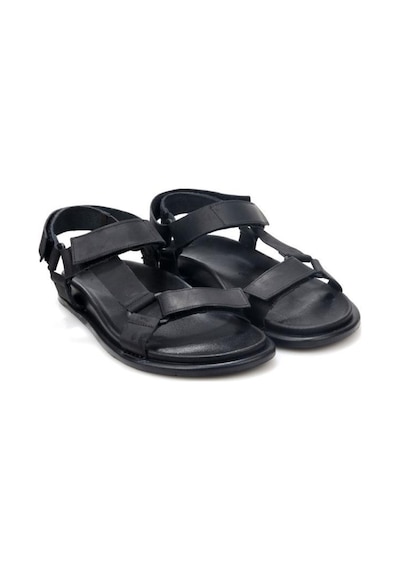 Pisagor Ps-33770 Erkek Ortopedik Deri Sandalet Siyah