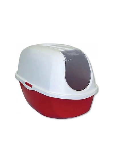 Moderna Smart Kapalı Kedi Tuvaleti Kırmızı 40x54x41 Cm