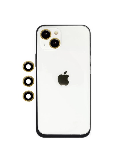Newface Apple İphone 14 Shine Kamera Lens - Gold Altın