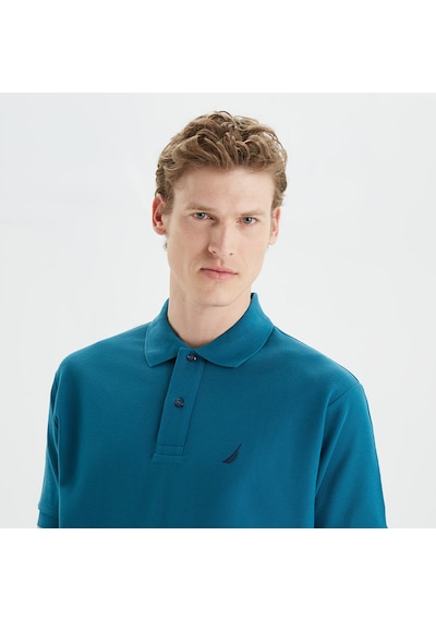 Nautica Erkek Mavi Classic Fit Kısa Kollu Polo Yaka T-shirt Düz K35000t Mavi
