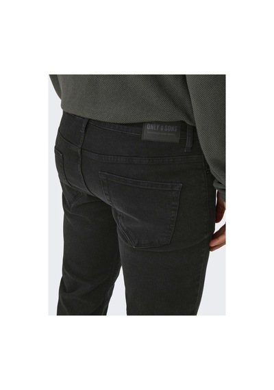 Only & Sons Slim Fit Jeans Onsweft Orta Bel Slim Fit Jeans Siyah