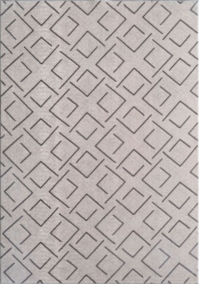 Plato Halı Parantez Sultan Lüks Oturma Odası, Salon, Antre, Yıkanabilir Polyester Kaymaz Taban Gri Halı