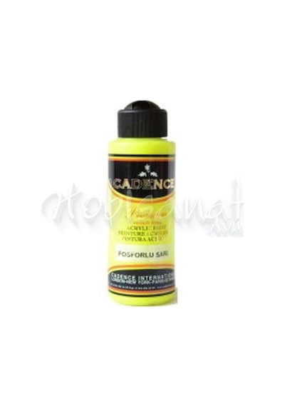 Cadence Premium Akrilik Boya 120Ml Fosforlu Sarı